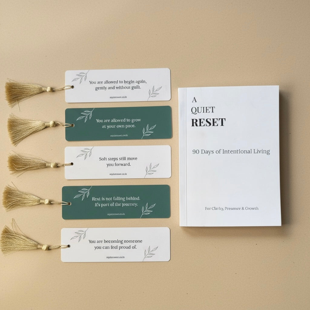 A Quiet Reset — Journal + Bookmark Set